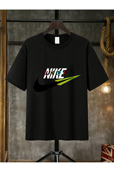 yiou trendy clothing تي شيرت رجالي كاجوال بتصميم شعار