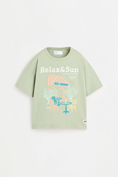 LEFTIES Rölyef desenli t-shirt