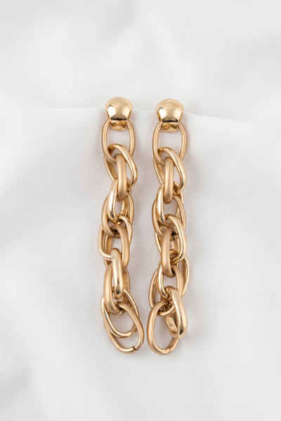 PETEK AKSESUAR Long Chain Earrings 9.5 Cm.