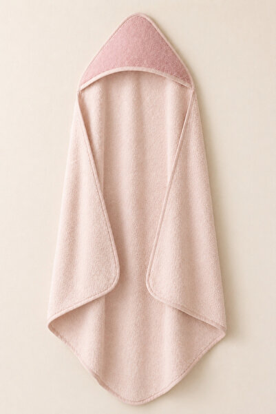Motif Mağaza 100% Cotton Baby Bath Towel 140X140 cm - Swaddle Towel with Hood...
