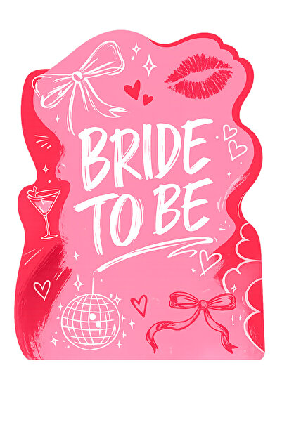 Sinek Kupası Tasarım Bekarlığa Veda Partisi Masa Kartı 9 Adet Bride To Be Sun...
