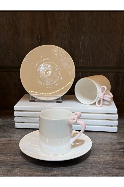 Ulus Home Mien 2-Person Joy Porcelain Coffee Cup Set