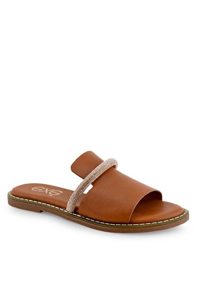 Exe Shoes Γυναικεία Πέδιλα 700-379 Ταμπά Ρόζ Χρυσό Στράς Q4700379143B