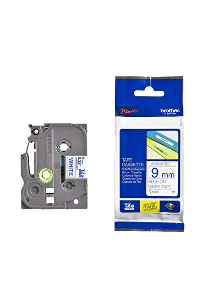 Brother TZe-223 - 9 mm - albastru pe alb