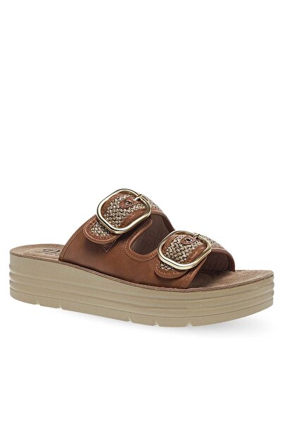 Parex Γυναικείες Παντόφλες Ανατομικές Flatform Comfort 12731008.E Μπέζ