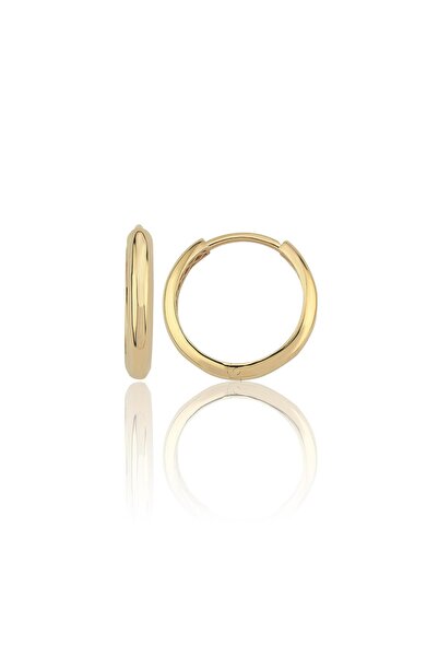 H.M Hakan Mücevherat Sade Altın Halka Küpe 1,5 Cm 3,04 Gram
