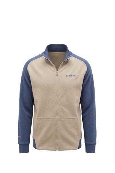 Shimano Zipper Sweatshirt 1 Beige/Indigo