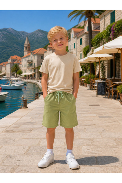 RİNDO KİDS Boy's Canvas Shorts