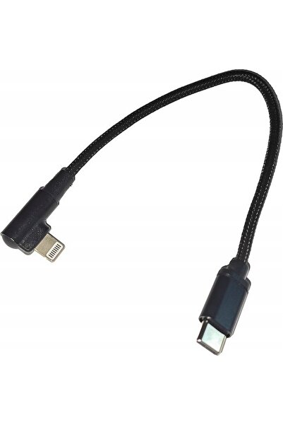 Gembird Cablu USB-C - cu 8 pini, cotit, împletit textil, 0,2m, negru