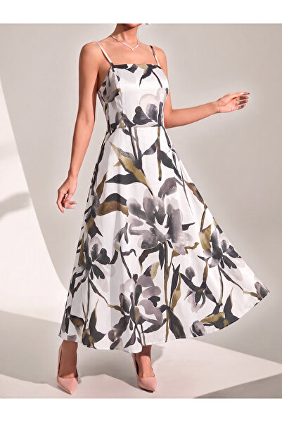 mass fashion Women's Patterned Strap Stylish Dress