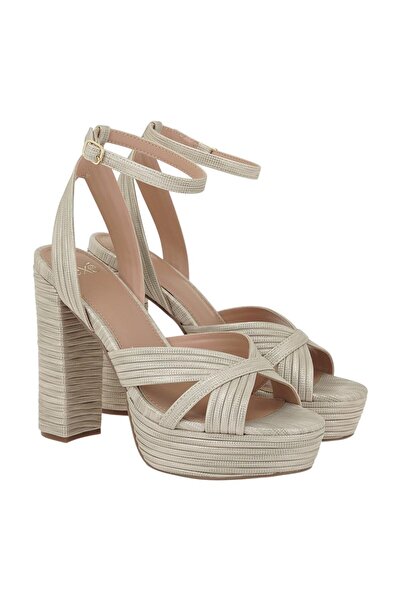 Exe Shoes Πέδιλα Γυναικεία OPHELIA-832A 700-832 Μπέζ Πλατίνα Στάμπα W4700832673Z
