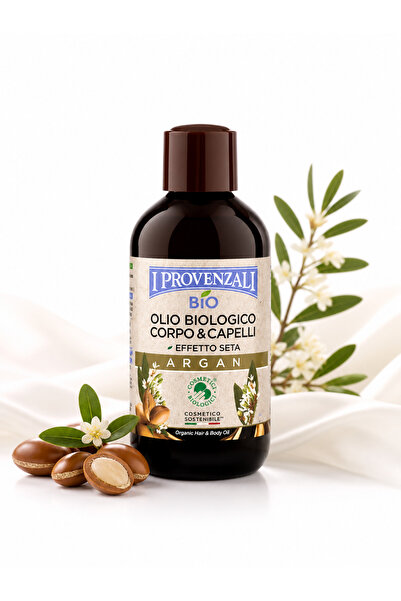 I Provenzali Ulei Organic de Argan pentru Corp și Păr 200 ml – BIO, Effetto S...