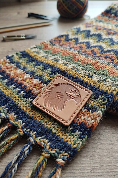 ButikEtiket 5 Adet Kartal Silueti Sıcak Baskı Suni Deri Yama - 3x3 cm Dekorat...