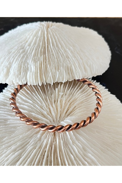 gemsartdeco Copper Bracelet Leaf Model