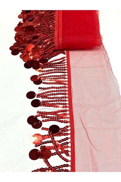 karantuhafiye Sallantılı Büyük Pullu Ve Payet İşlemeli Saçak / 7 cm / DF370 /...