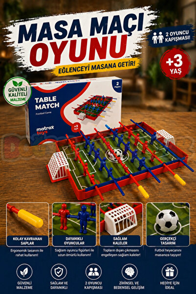 Doğan Oyuncak Dünyası Masa Maçı Oyunu - Futbol Oyuncakları - Top Oyuncak Lang...