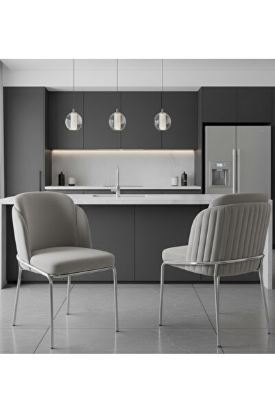 Buketim Mobilya Çift papel Metal sandalye Salon mutfak Cafer restoran balkon ...