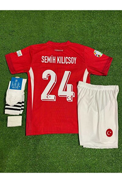 BREATHLESS Türkiye Milli Takım Euro 2024 Semih Kılıçsoy Çocuk Forması 4'lü Se...