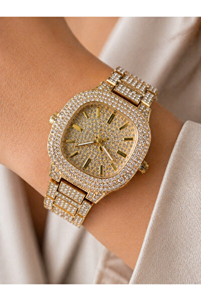 Weluxa Stone-Encrusted Women's Wristwatch Luxury Model with Gift Box
