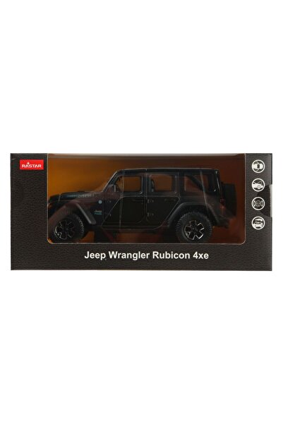 Rastar Masinuta metalica jeep wrangler rubicon 4xe negru scara 1 la 24
