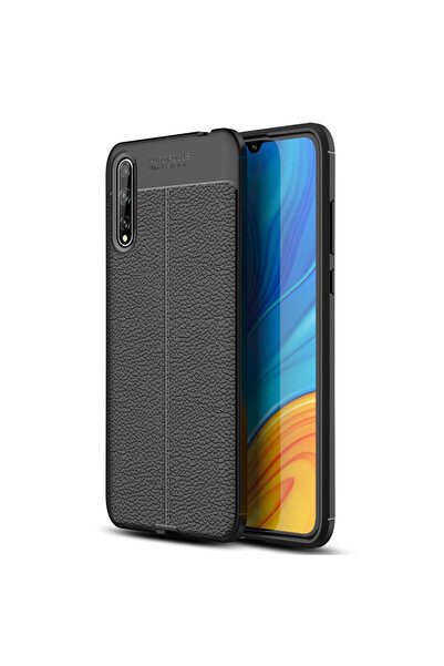 halkhouse Huawei P Smart S & Y8P Kılıf Kamera Korumalı Auto Focus Deri Kapak