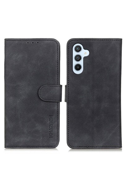 KHAZNEH Retro Leather Θήκη Πορτοφόλι Black (Samsung Galaxy A26 5G)