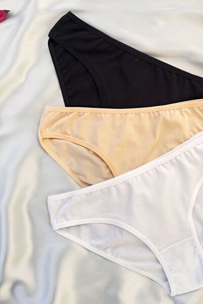 DNR İç Giyim 3-Piece Basic Bikini Panties Set