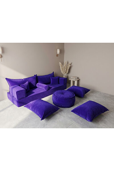 FEYZA DECOR HOME Premium Kadife Modern Şark Köşesi 12 Parça – 20 cm Süngerli ...