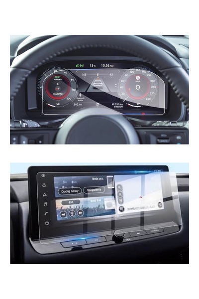 Glassmax Nissan Yeni Juke Dijital Gösterge ve Multimedya Ekran Koruyucu Paket...