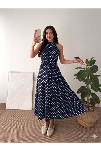 LİFERA Rochie de vară cu imprimeu și guler halter