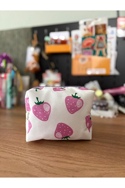 Fiorbag Makeup Bag with Zipper and Lining Single Compartment Jewelry Organize...