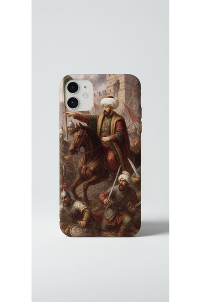 TeknoBAstore İphone 11 Fatih Sultan Mehmet Atlı Görseli Tasarım Kılıfı