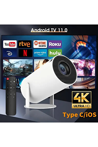 Genel Markalar Hy300 Full Hd Android Taşınabilir Mini Projeksiyon Cihazı