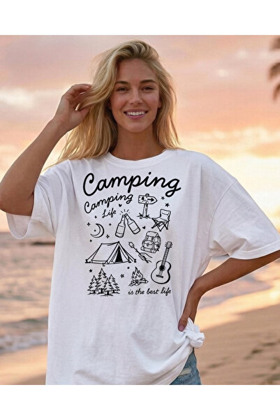 Etoile Studio "Camping Life Is the Best Life" Printed Special Design T-Shirt ...