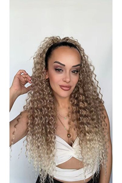Suzan Peruk Afro Postiş El yapımı Ekstra Kabarık tak ve çık Mandallı tokalı M...