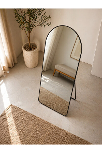 11 HOME 180X80Cm Elegant Design Big Size Mirror - Metal Frame and Back Mount
