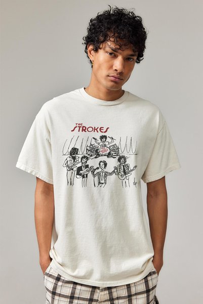 Tee&more. Unisex Oversize the Strokes Printed Premium T-Shirt