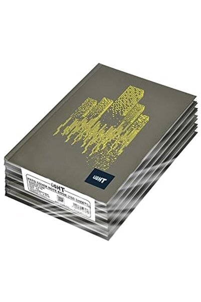 FİS LINBA41806 Hardcover Notebook, 100 Single-Lined Sheets, 5 Pieces, A4 Size...