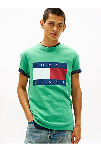 Tommy Hilfiger Erkek Regular Fit Big Flag T-shirt