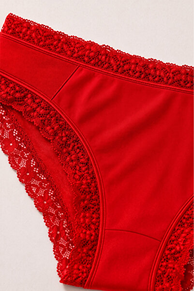 HNX Women's Lace and Tulle Detailed Micro Fabric Panties Hipster Slip |   Flexible Soft Daily Underwear