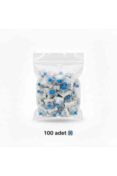SERDENSAN KİMYA 3D Baskı Ürünleri İçin Blue Switch - Klavyeler İçin Mavi Sesl...