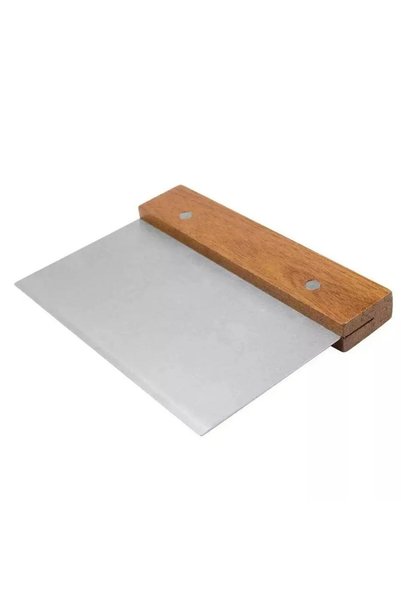 Kittiwake Home Life Wooden Handle Dough Cutter Spatula – Stainless Steel Scraper Shaper Pastry Apparatus