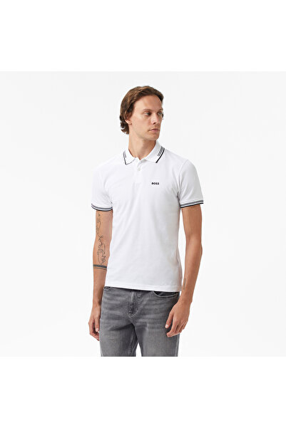 BOSS Paul Erkek Beyaz Polo