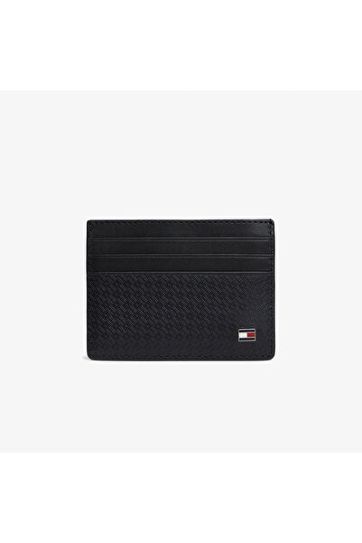 Tommy Hilfiger Emboss Erkek Siyah Kartlık