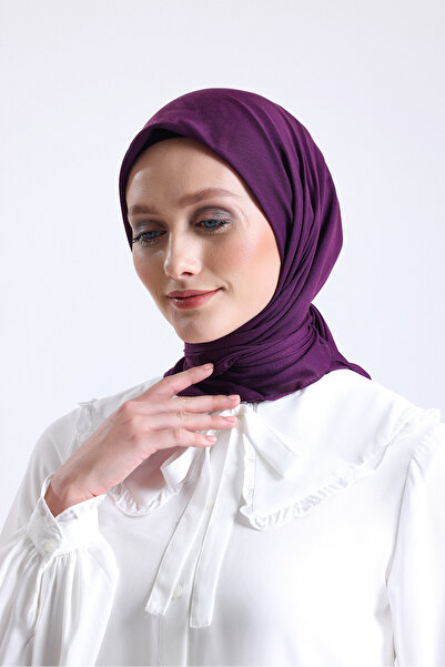 VEGA MODA Tulbent cu cusături simple - Eșarfă pentru cap pentru femei |   Oyalık Writing Flat Indiaca 100x100 cm