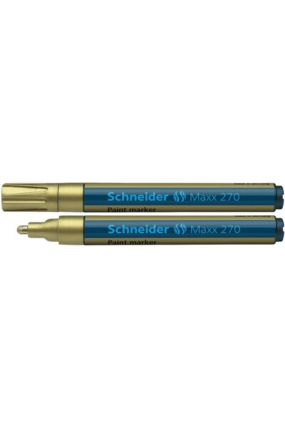 SCHNEIDER Μαρκαδόρος με μπογιά Maxx 270, στρογγυλή μύτη 1-3mm - χρυσό