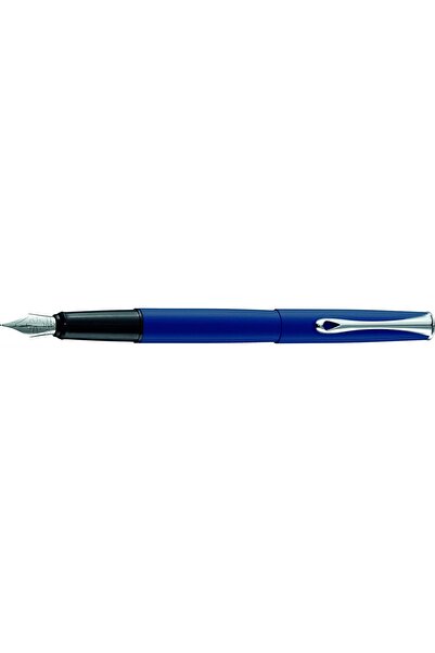Diplomat Esteem pen, with B nib, stainless steel - lapis blue