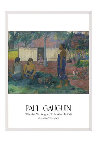 Postifull Paul Gauguin - De ce ești supărat (No Te Aha Oe Riri), Tablou cu ra...