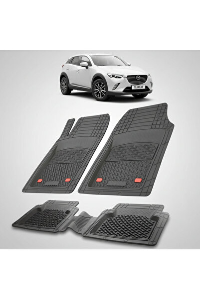 TEAMCAR Μάζντα CX-3 DK Facelift 2018-2021 Πατάκια δαπέδου |   Μαύρη Έκδοση – ...
