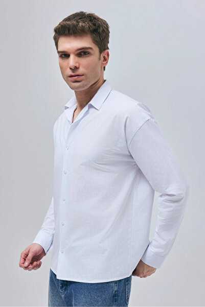 MARDA Flared Linen Shirt